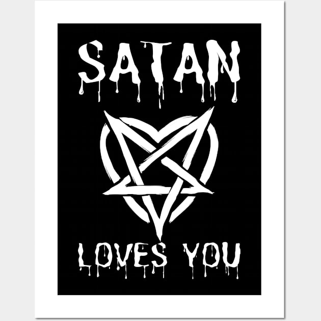 Satan Loves You Wall Art by M.Y